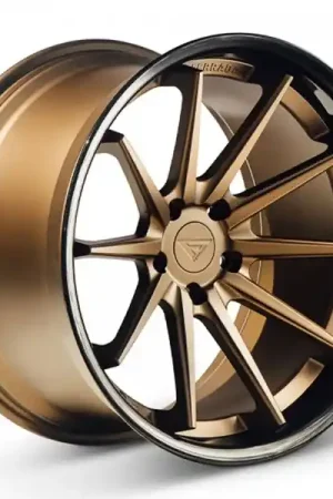 19" Ferrada Wheels FR4 Matte Bronze with Gloss Black Lip Rims Latest