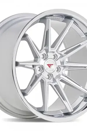 19" Ferrada Wheels CM2 Silver Machined with Chrome Lip Rims Viral