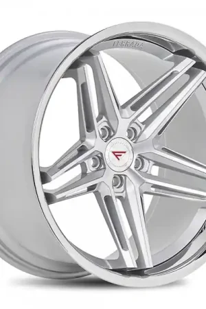 19" Ferrada Wheels CM1 Silver Machined with Chrome Lip Rims Genuine