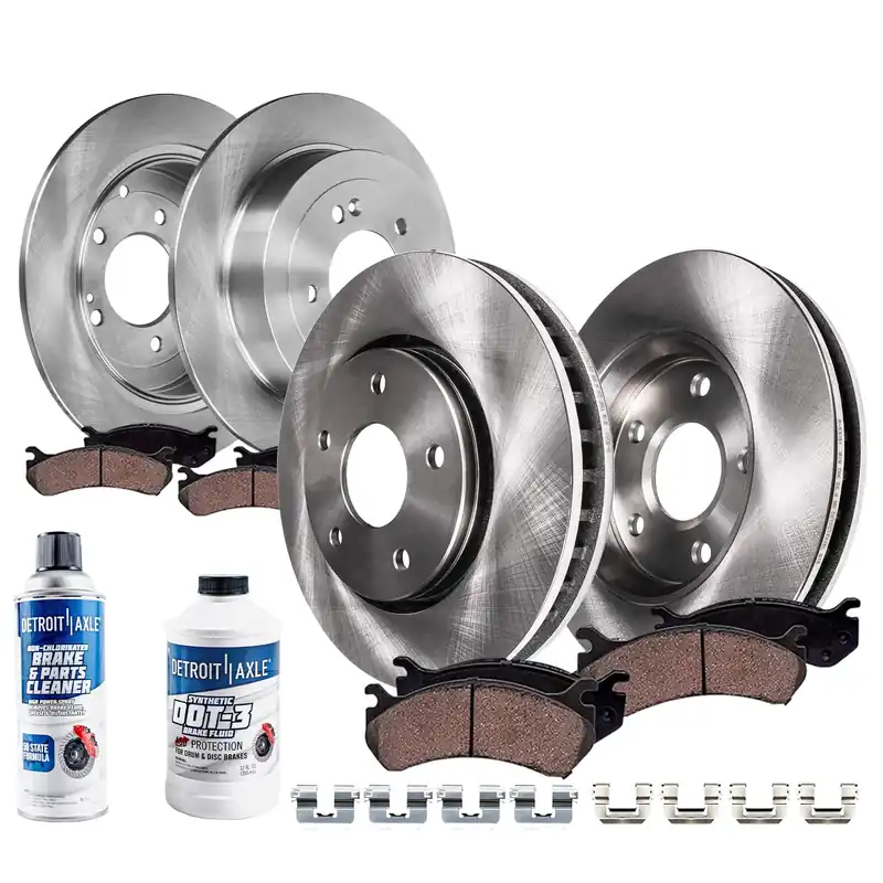 10pc Front & Rear Disc Rotors and Ceramic Brake Pads Kit Top Pick