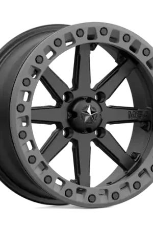 Direct From Manufacturer MSA Offroad Wheels M31 LOK2 BEADLOCK 4X156 14X10 +0 SATIN BLACK MATTE GRAY RING