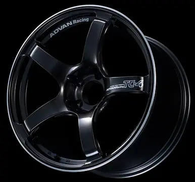 Advan TC4 17x8.0 +38 5-114.3 Black Gunmetallic & Ring Wheel - YAD7G38EBGR Secure Checkout