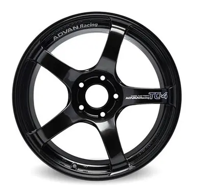 Advan TC4 15x8.0 +35 4-100 Black Gunmetallic Wheel (No Ring) - YAD5G35ABG While Supplies Last
