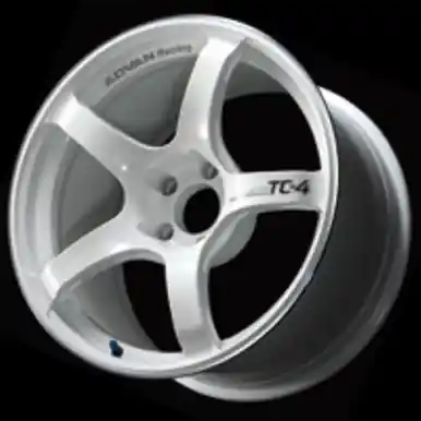 Advan TC4 15x7.0 +42 4-100 Racing White Metallic & Ring Wheel - YAD5E42AWMR Weekend Sale